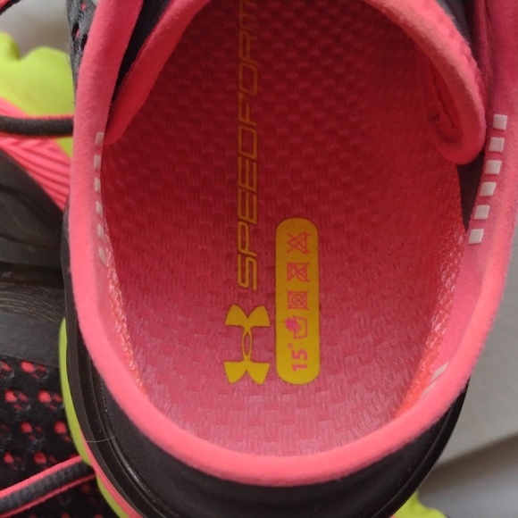 Under Armour Women's speed form gray- pink running - Picture 5 of 11
